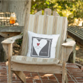 Coussin Oiseaux modernes simples personnalisés en amour Co (Chaise)