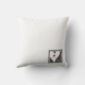 Coussin Oiseaux modernes simples personnalisés en amour Co (Verso)