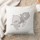 Coussin oiseaux mousseux automne chaude maison intérieure (Couverture)