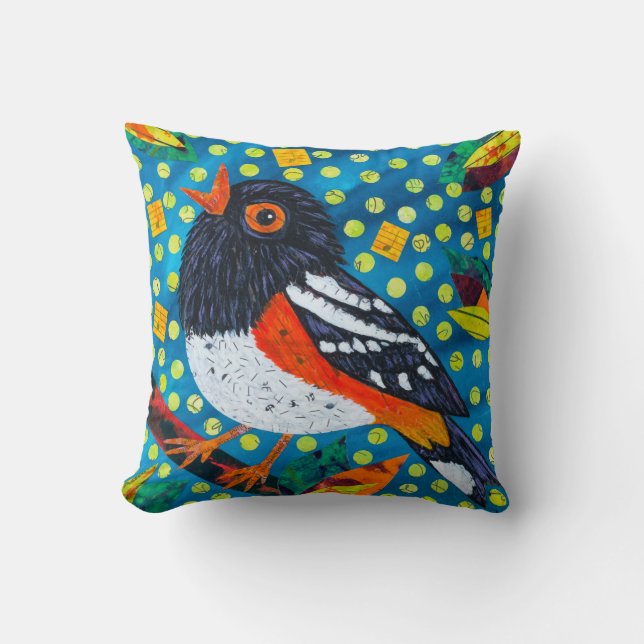 Coussin Oiseaux musicaux (Recto)