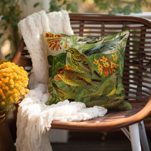 Coussin Oiseaux nord-américains Tzel Gustav Mü