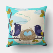 Coussin Oiseaux Oreille à lancer (Verso)