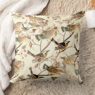 Coussin Oiseaux sur une branche
