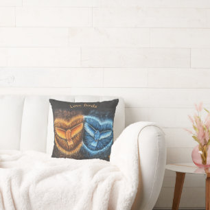 Coussin Oiseaux volant ensemble-
