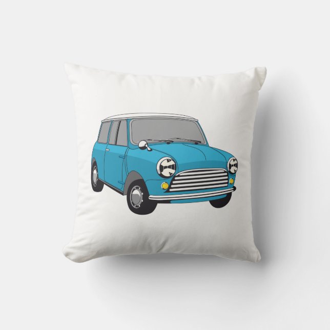 Coussin Oldtimer Blue Mini (Recto)