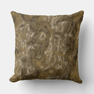 Coussin Olive Abstrait