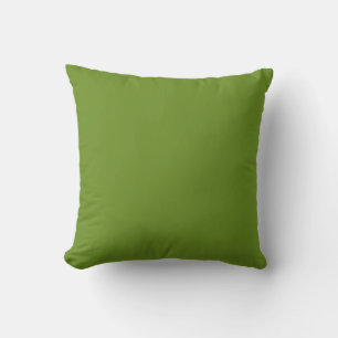 Coussin Olive Drab Green 6B8E23 Conception couleur solide