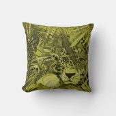 Coussin Olive Leopard Bush Cushion (Recto)