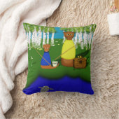 Coussin Oliver La Otter Pêche avec papa (Couverture)
