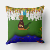 Coussin Oliver L'Automne Polyester De Wolf Lake De La Rivi (Verso)