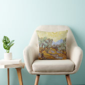 Coussin Oliviers avec ciel jaune et soleil (Chaise)