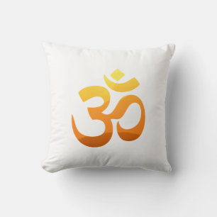 Coussin Om Mantra Symbole Asana Relax Méditation Yoga