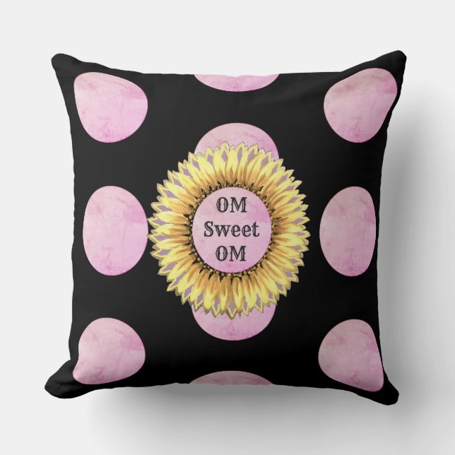 Coussin Om Sweet Om Tournesol (Recto)