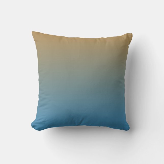 Coussin Ombre bleu brune (Recto)