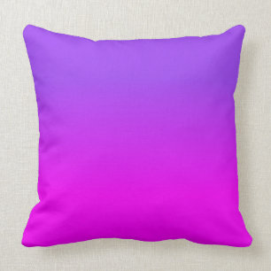 Coussin Ombre couleur teinte couleur néon violet et rose c