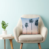 Coussin Ombre de coucher de soleil tropical rose et bleu P (Chaise)