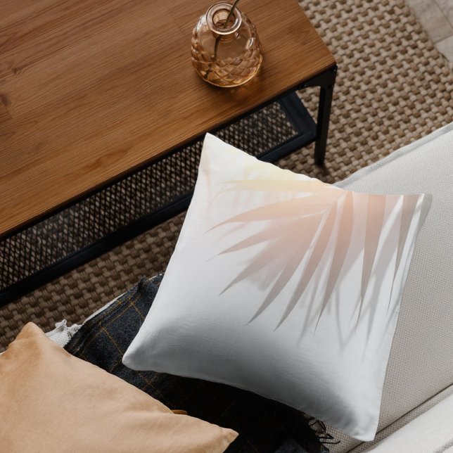 Coussin Ombre de feuilles de palmier tropical (Créateur téléchargé)