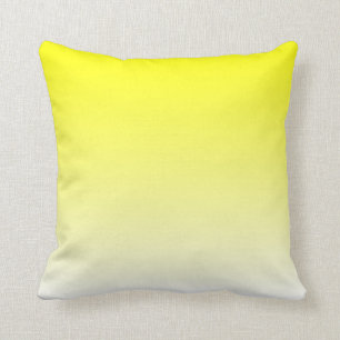 Coussin Ombre jaune blanc