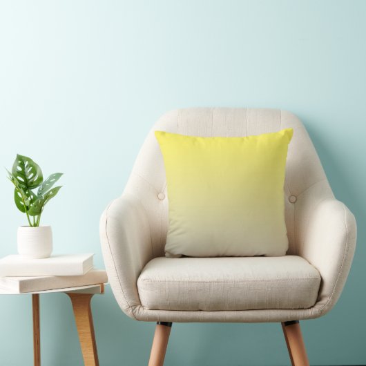 Coussin "Ombre Jaune Et Gris" (Chaise)