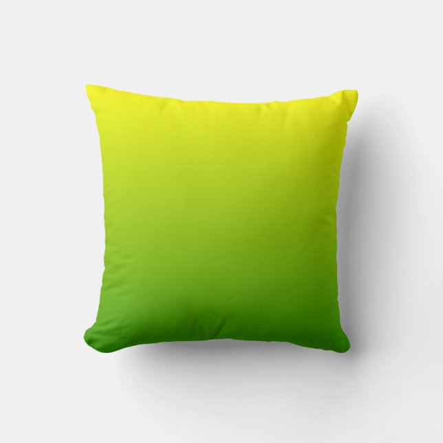 Coussin Ombre jaune vert (Recto)