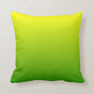 Coussin Ombre jaune vert