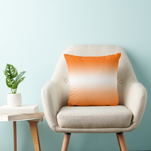 Coussin Ombre orange et blanc (Chaise)