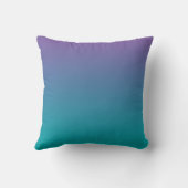 Coussin "Ombre pourpre et turquoise" (Verso)