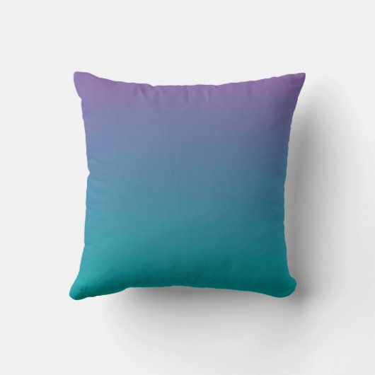 Coussin "Ombre pourpre et turquoise" (Verso)