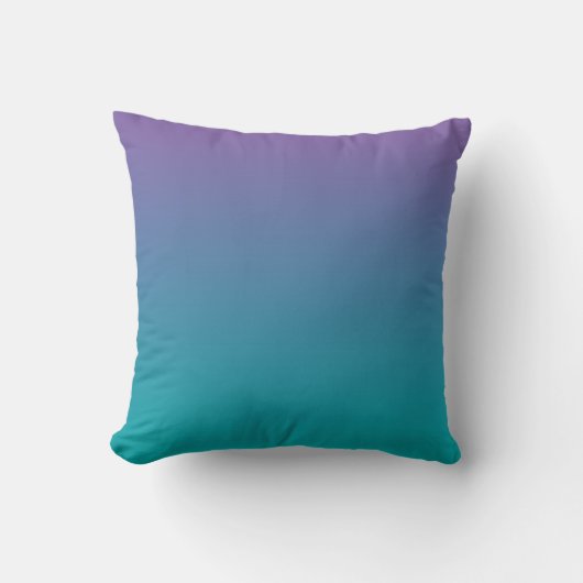 Coussin "Ombre pourpre et turquoise" (Recto)