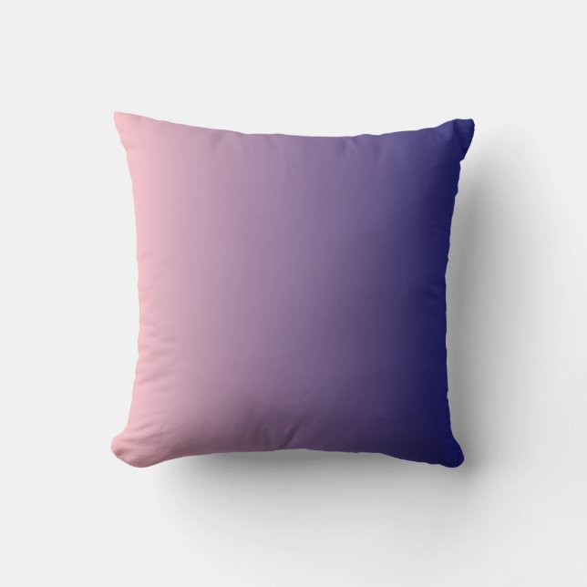Coussin Ombre Rose Bleu Minuit (Recto)