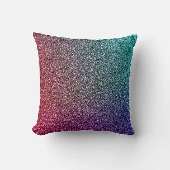 Coussin Ombre rose violet Turquoise élégant (Recto)