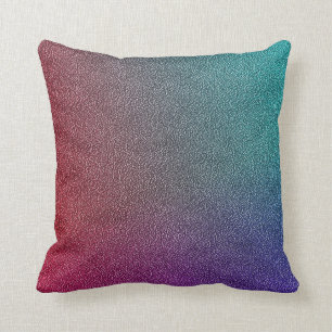 Coussin Ombre rose violet Turquoise élégant