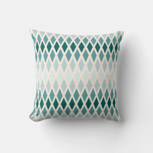 Coussin Ombre turquoise de diamant