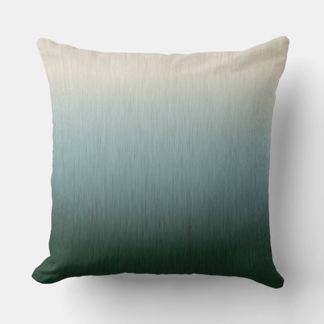 Coussin Ombre Vert Forêt Crème (Recto)