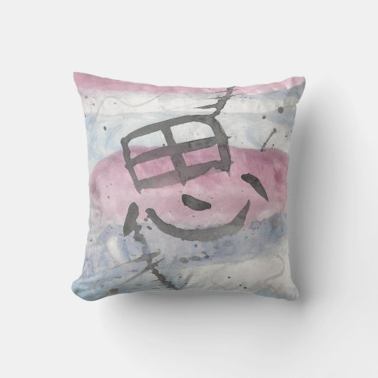Coussin Omo (Pensée) Kanji (Recto)