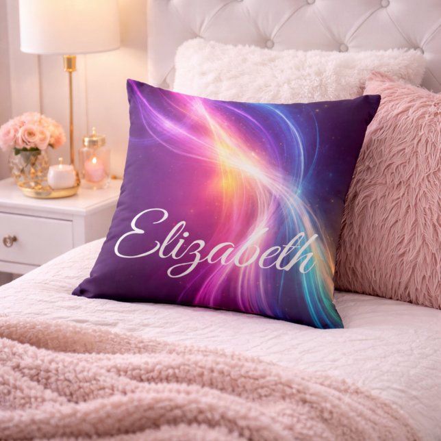 Coussin Ondes Lumineuses de Douce Lumière (Créateur téléchargé)