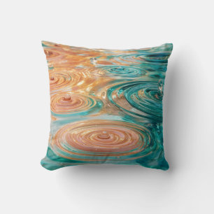 Coussin Ondulations de Tranquillité Harmonie Abstraite de