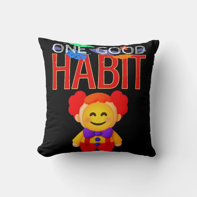 Coussin One Good Habit (Recto)