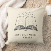 Coussin One More Chapter - Cozy Book Lover Throw Pillow (Couverture)
