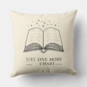Coussin One More Chapter - Cozy Book Lover Throw Pillow (Verso)