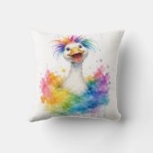 Coussin One Silly Goose Rainbow Baby Shower Gift (Verso)