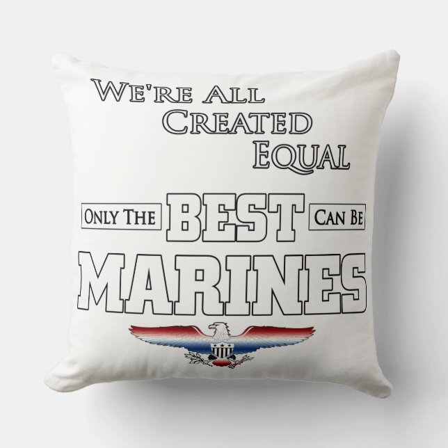 Coussin Only The Best Marines (Recto)