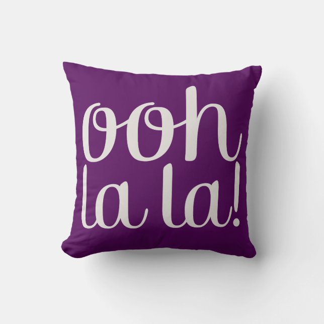 Coussin Ooh La La Purple (Recto)