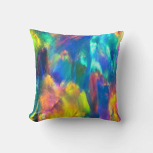 Coussin Opale arc-en-ciel -