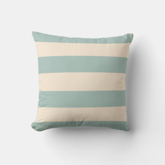 Coussin Opale et rayures blanches antiques