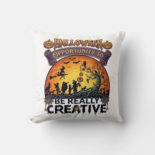 Coussin Opportunité d'Halloween Soyez vraiment créatif Sor (Recto)