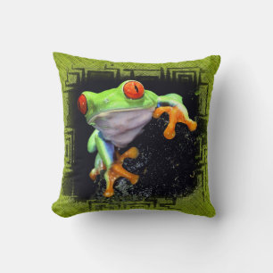 Coussin Options d'oreiller bordé de grenouille 3
