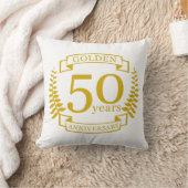 Coussin OR 50 ans Anniversaire du Mariage 50 ans (Couverture)