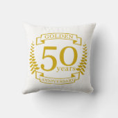 Coussin OR 50 ans Anniversaire du Mariage 50 ans (Verso)