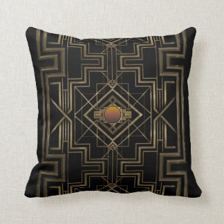 Coussin Or antique d'art déco